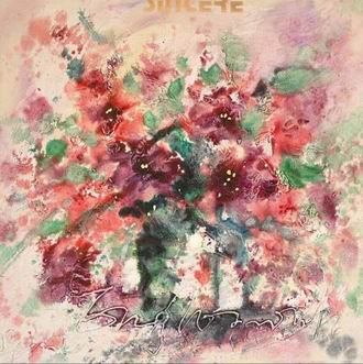 Textured Flowers oil painting